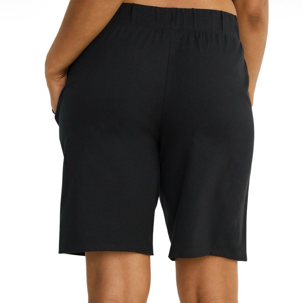 Jockey Women's Organic Cotton Stretch Bermuda Short Everyday Relaxed Sz L - Picture 2 of 6